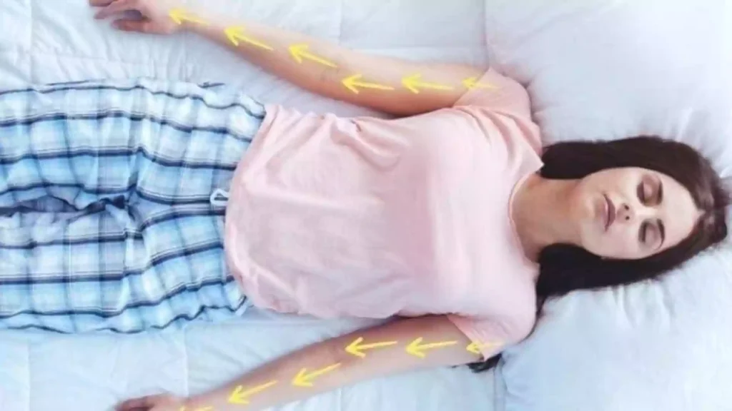 Mujer joven descansando para recuperarse del sistema nervioso