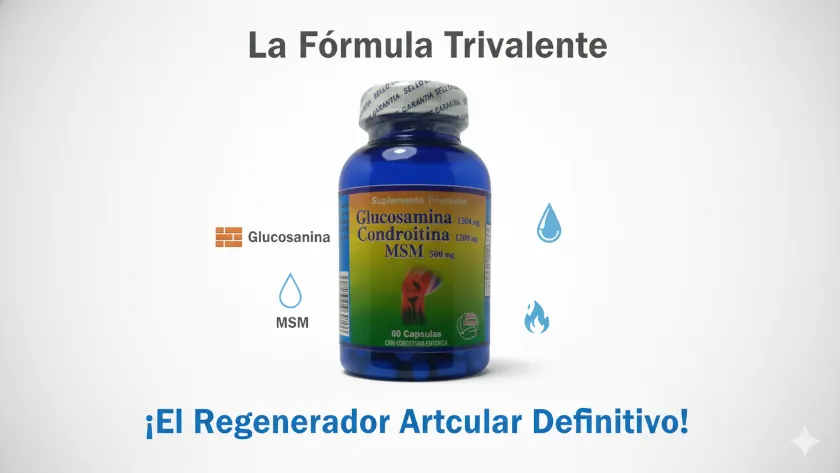 Glucosamina + Condroitina + MSM ¡El Regenerador Articular Definitivo!